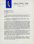 Letter, Alexander Sprunt to Herbert Kale, Audubon Field Notes, September 1, 1970 by Alexander Sprunt IV