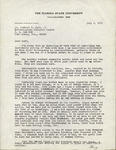 Letter, Henry M. Stevenson to Herbert Kale, Reports, July 4, 1970 by Henry M. Stevenson