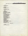 Checklist, Robert Crawford, WCTV Tower Kills, April 1 to May 31, 1971 by Unknown