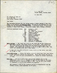 Letter, Paul Sykes to Herbert Kale, American Birds Spring Observations, June 11, 1971 by Paul W. Sykes Jr.