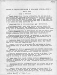 Comments on Tallahassee Field Records, Henry M. Stevenson, April 1 to May 31, 1971 by Henry M. Stevenson