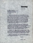 Correspondence, Herbert Kale, Spring Migration Manuscript, July 6, 1972 by Herbert W. Kale II