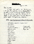 Second Draft, Herbert Kale, Florida Region Spring Migration Report, April–May 1976
