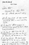 Note, John Ogden to Robert Arbib, Comments on Spring Manuscript, April–May 1977 by John C. Ogden