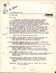 Letter, T. H. Below to Herbert Kale, Spring Migration Report, June 10, 1981 by Ted H. Below