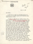Letter, Dana Bryan to Henry M. Stevenson, Swainson's Hawks Sighting, April 3, 1980 by Dana C. Bryan