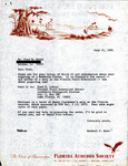 Letter, Herbert Kale to Fred M. Barry, Mountain Plover Sighting, July 21, 1981 by Herbert W. Kale II