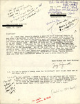 Letter with Notes, Jerry Pasquarella to Lyn and Brooks Atherton, Vermillion Flycatcher Sighting, May 5, 1983 by Jerry Pasquarella