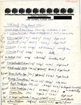 Handwritten Report, Chuck Geanangel, Polk County Spring Report, March–May 1985 by Chuck Geanangel