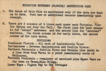 Migration Extremes in Florida Instruction Card, 1960s–1980s by Herbert W. Kale II