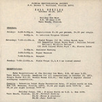 Invitation and Agenda, Florida Ornithological Society, Fall 1973 Meeting, October 26–28, 1973 by Florida Ornithological Society