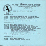 Agenda, Florida Ornithological Society, Spring 1998 Meeting, April 24–26, 1998 by Florida Ornithological Society