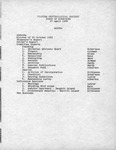 Agenda, Florida Ornithological Society, Board of Directors Meeting, April 27, 1984 by Florida Ornithological Society