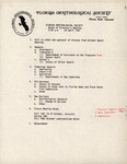 Agenda, Florida Ornithological Society, Board of Directors Meeting, April 24, 1981 by Florida Ornithological Society