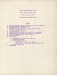 Agenda, Florida Ornithological Society, Board of Directors Meeting, April 28, 1979