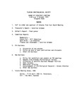 Agenda, Florida Ornithological Society, Board of Directors Meeting, October 5, 1979 by Florida Ornithological Society