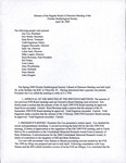Minutes of the Regular Board of Directors Meeting of the Florida Ornithological Society, April 28, 2000 by Florida Ornithological Society and Eric Stolen