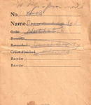 Samuel A. Grimes Nest Records, Whip-poor-will, March 12, 1933 by Samuel A. Grimes