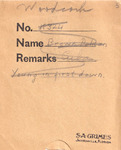Samuel A. Grimes Nest Records, Woodcock, March 4, 1933 by Samuel A. Grimes