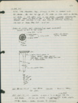 Field Notes, Paul Sykes, Florida Everglades Kite, June 7, 1973 – March 27, 1974
