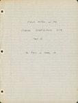 Field Notebook, Florida Everglades Kite Notes Part II, October 3, 1970–March 27, 1973 by Paul W. Sykes Jr.