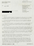 Correspondence, Internal Revenue Service, August 30, 1979 by Internal Revenue Service