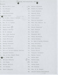 Florida Ornithological Society Members List, Undated by Florida Ornithological Society