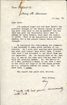 Correspondence, Henry M. Stevenson to Herbert Kale, Spring Migration Report, August 12, 1981 by Henry M. Stevenson