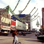 Franklin Street & Twiggs Street, looking south, decorated for Christmas by Skip Gandy