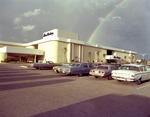 Rainbow over Maas Brothers at University Mall by Skip Gandy