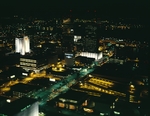 Aerial night shot of downtown Tampa