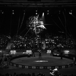 Circus act - aerial acrobat by Skip Gandy