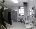 A bathroom inside Bay Pines Veterans Affairs (V.A.) Hospital in St. Petersburg, Florida