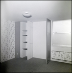 An empty bedroom with built-in cabinets at Bayshore Towers Condominiums in Tampa, Florida in, A
