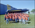 Group Photo at the Lakeland Air Center, with Airplane Behind, B by Skip Gandy