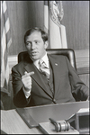 Jerry Bowmer Portrait with Name Plate in Courthouse, C by Skip Gandy