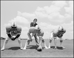 Tampa Bay Buccaneers Football Practice with Man, J by Skip Gandy