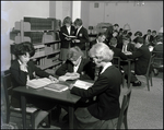 Schoolchildren Reading in the Library, Berkeley Preparatory School, Tampa, Florida by Skip Gandy