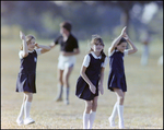 Schoolchildren Cheering on Soccer Team, Tampa, Florida by Skip Gandy