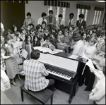 Students Singing Around a Piano, Berkeley Preparatory School, Tampa, Florida, D by Skip Gandy