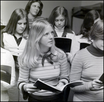 Students Holding Bye Bye Birdie, Berkeley Preparatory Schools, Tampa, Florida, B by Skip Gandy