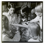 Students Experimenting With Magnets, Berkeley Preparatory School, Tampa, Florida, D by Skip Gandy