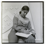 Student Working in Notebook, Berkeley Preparatory School, Tampa, Florida, A by Skip Gandy