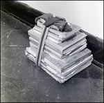 Stack of Books Help Together With a Strap, Berkeley Preparatory School, Tampa, Florida, A by Skip Gandy