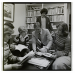 Students and Faculty Looking Through Yearbooks, Berkeley Preparatory School, Tampa, Florida, B by Skip Gandy