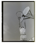 A Student Shoots His Shot in an Outdoor Boys Basketball Game, Berkeley Preparatory School, Tampa, Florida, G by Skip Gandy