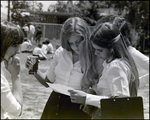 Four Girls Read and Gossip Outside, Berkeley Preparatory School, Tampa, Florida, B by Skip Gandy