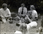 Students Eat and Make Faces Outside, Berkeley Preparatory School, Tampa, Florida by Skip Gandy