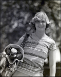 A Student Smiles Holding a Set of Golf Clubs, Berkeley Preparatory School, Tampa, Florida, C by Skip Gandy