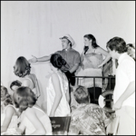 An Actor Gestures Boisterously After a Performance, Berkeley Preparatory School, Tampa, Florida by Skip Gandy